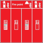 Fire Extinguisher Location Board - Double