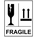 Fragile Glass this Way Up - Labels (Roll of 250)