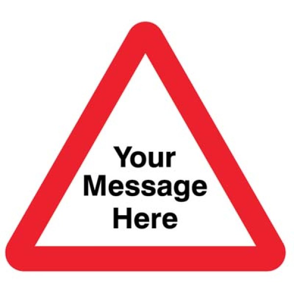 Your Message Here - Class RA1 - Triangle - Temporary