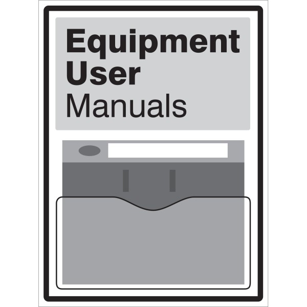 Equipment User Manuals - Document Holder