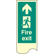 Door Plate - Fire Exit Straight On