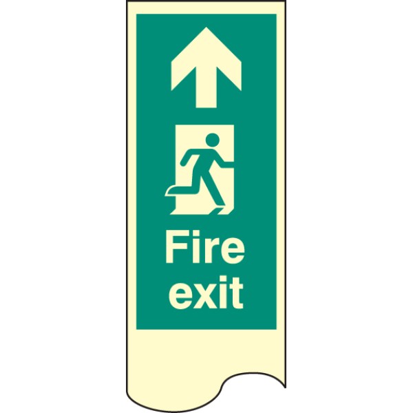 Door Plate - Fire Exit Straight On