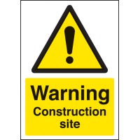 A4 Warning - Construction Site