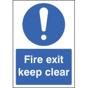 A4 - Fire Exit Keep Clear