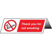 Thank You for Not Smoking Table Cards (Pack of 5)