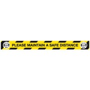 Maintain a Safe Distance Floor Graphic - 2m