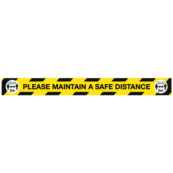 Maintain a Safe Distance Floor Graphic - 2m