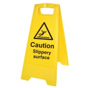 Caution - Slippery Surface - Self Standing Floor Sign