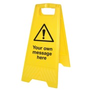 Your Message Here - Self Standing Folding Sign