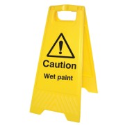 Caution - Wet Paint - Self Standing Floor Sign