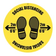 Social Distancing - 2m / No Distance - Floor Graphic