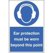 Ear Protection Must be Worn - Floor Graphic