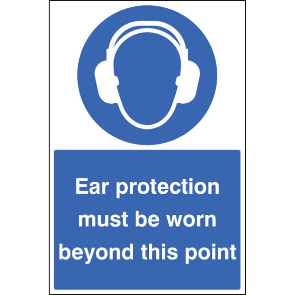 Ear Protection Must be Worn - Floor Graphic