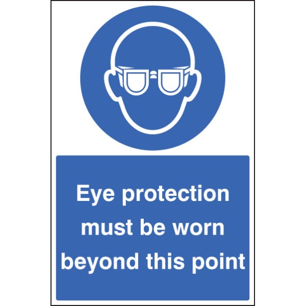 Eye Protection Must be Worn - Floor Graphic