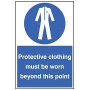 Protective Clothing Must be Worn - Floor Graphic