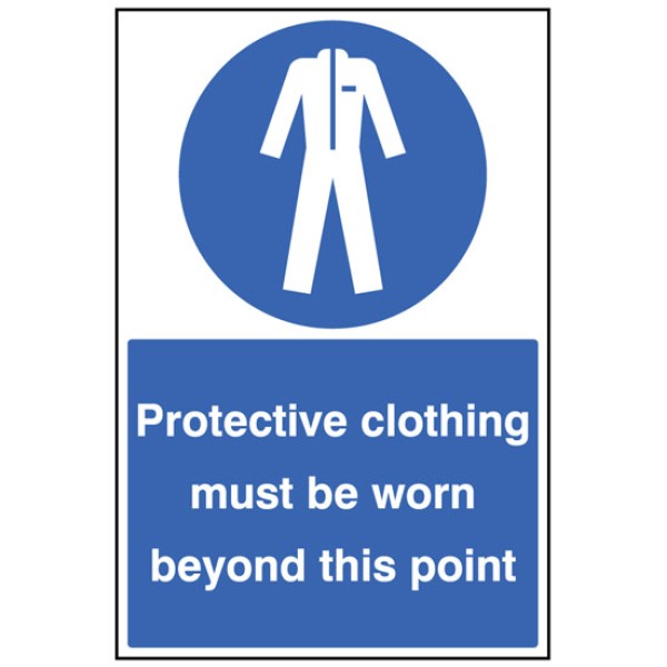 Protective Clothing Must be Worn - Floor Graphic