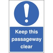 Keep this Passageway Clear - Floor Graphic