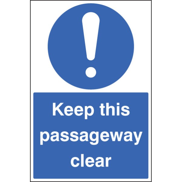 Keep this Passageway Clear - Floor Graphic