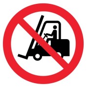 Floor Graphic - No Forklifts Symbol