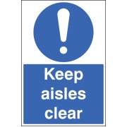 Keep Aisles Clear - Floor Graphic