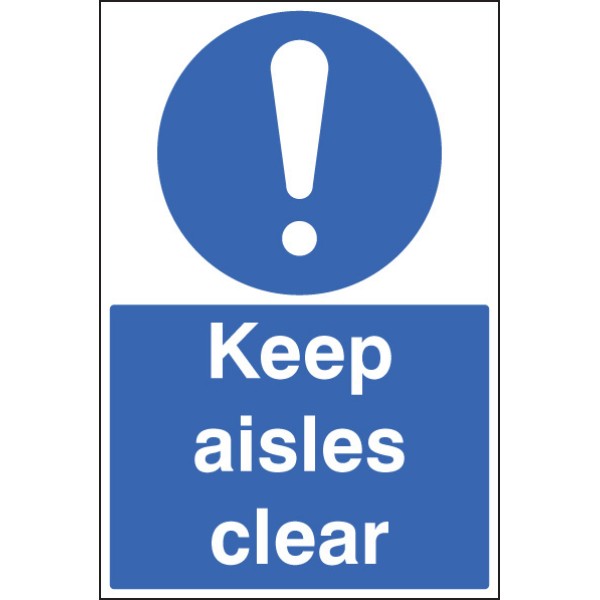 Keep Aisles Clear - Floor Graphic