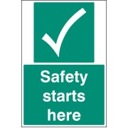 Safety Starts Here - Floor Graphic