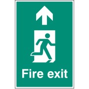 Fire Exit - Up / Straight On - Floor Graphic