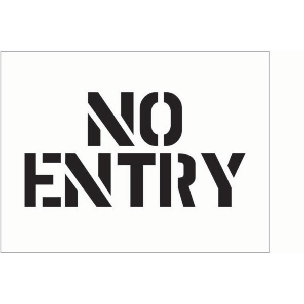 Stencil - No Entry