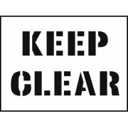 Stencil - Keep Clear