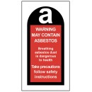 May Contain Asbestos Labels (Roll of 100)