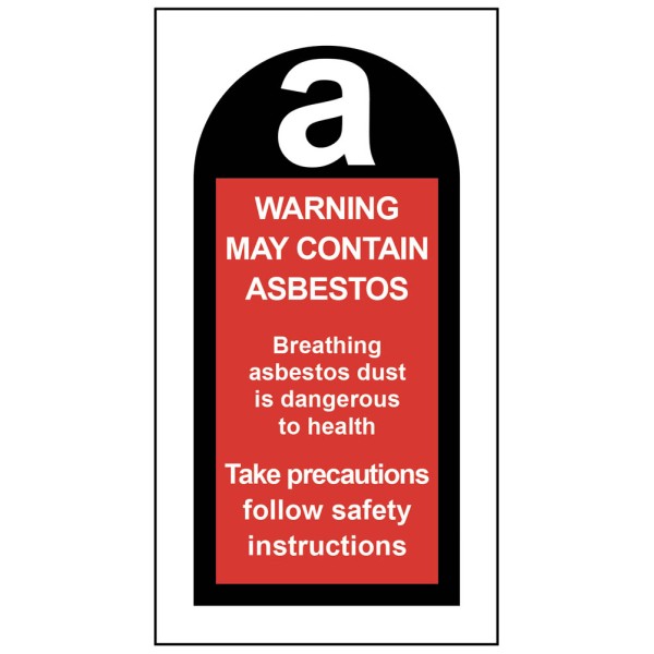 May Contain Asbestos Labels (Roll of 100)