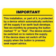 RCD Test - Labels