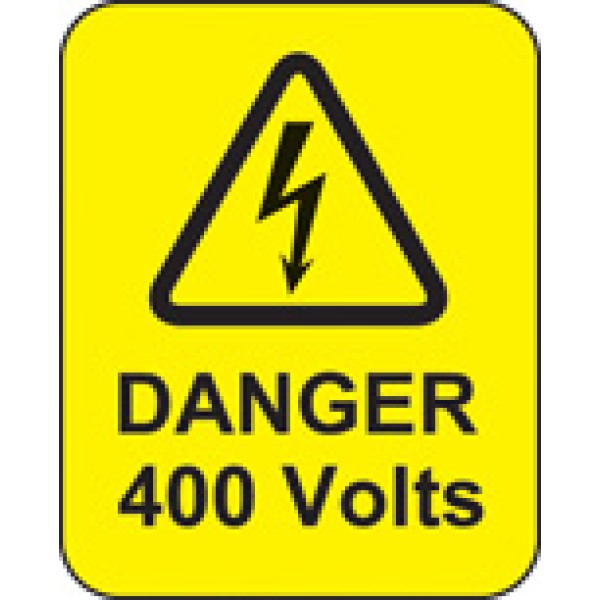 Danger - 400 Volts - Labels