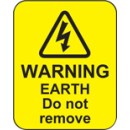 Warning - Earth Do Not Remove Labels