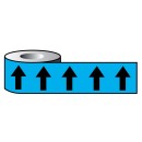 Black Arrows On Light Blue - Pipeline ID Tape