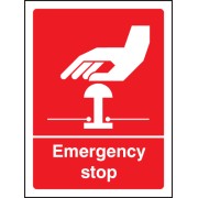 Emergency Stop (White / Red)