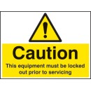 Caution - this Equipment Must be Locked Out Prior to Servicing