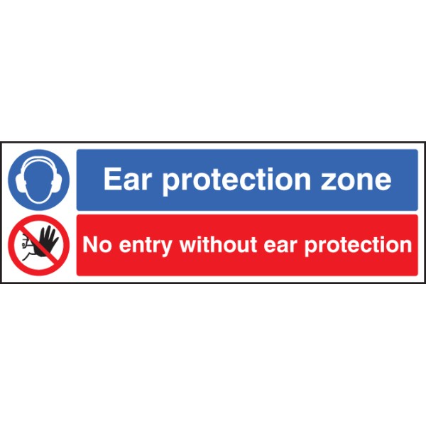 Ear Protection Zone - No Entry without Ear Protection