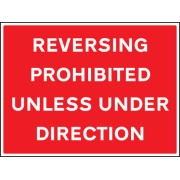 Reversing Prohibited Unless Under Direction