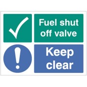 Fuel Shut Off Valve - Keep Clear