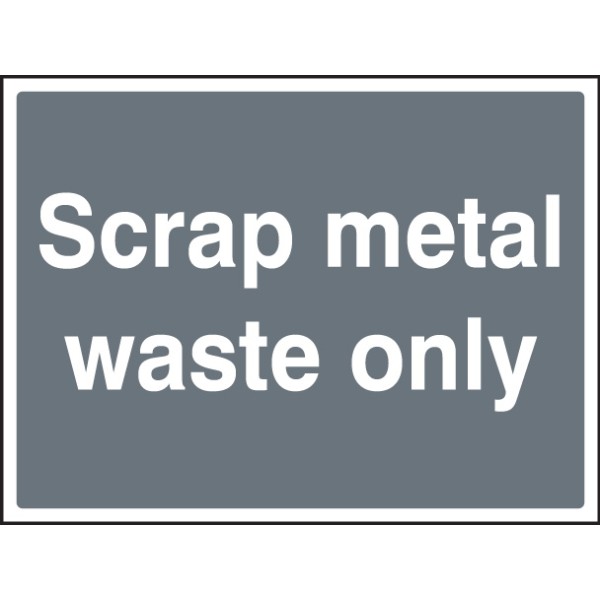 Scrap Metal Waste Only