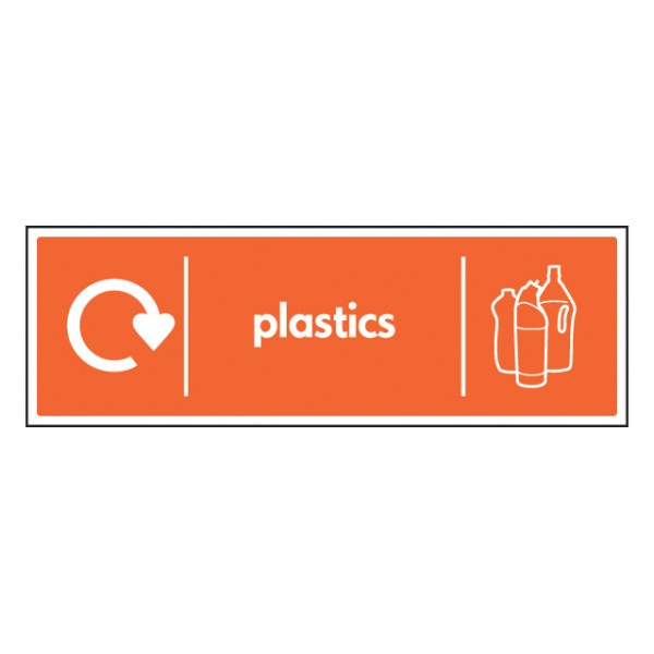 Plastics - WRAP Recycling Sign