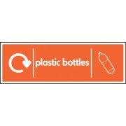 Plastic Bottles - WRAP Recycling Sign