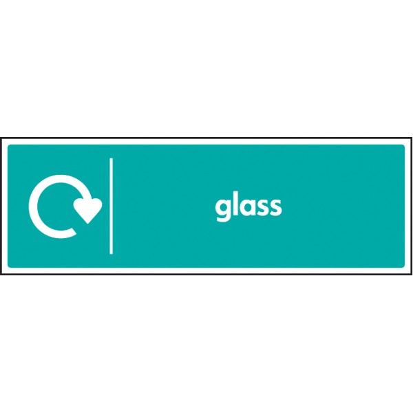 Glass - WRAP Recycling Sign