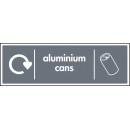 Aluminium Cans - WRAP Recycling Sign