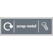 Scrap Metal - WRAP Recycling Sign