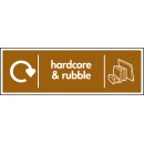 Hardcore & Rubble - WRAP Recycling Sign