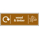 Wood & Timber - WRAP Recycling Sign