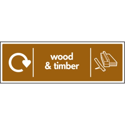 Wood & Timber - WRAP Recycling Sign