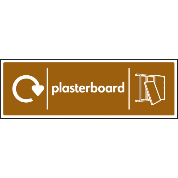 Plasterboard - WRAP Recycling Sign